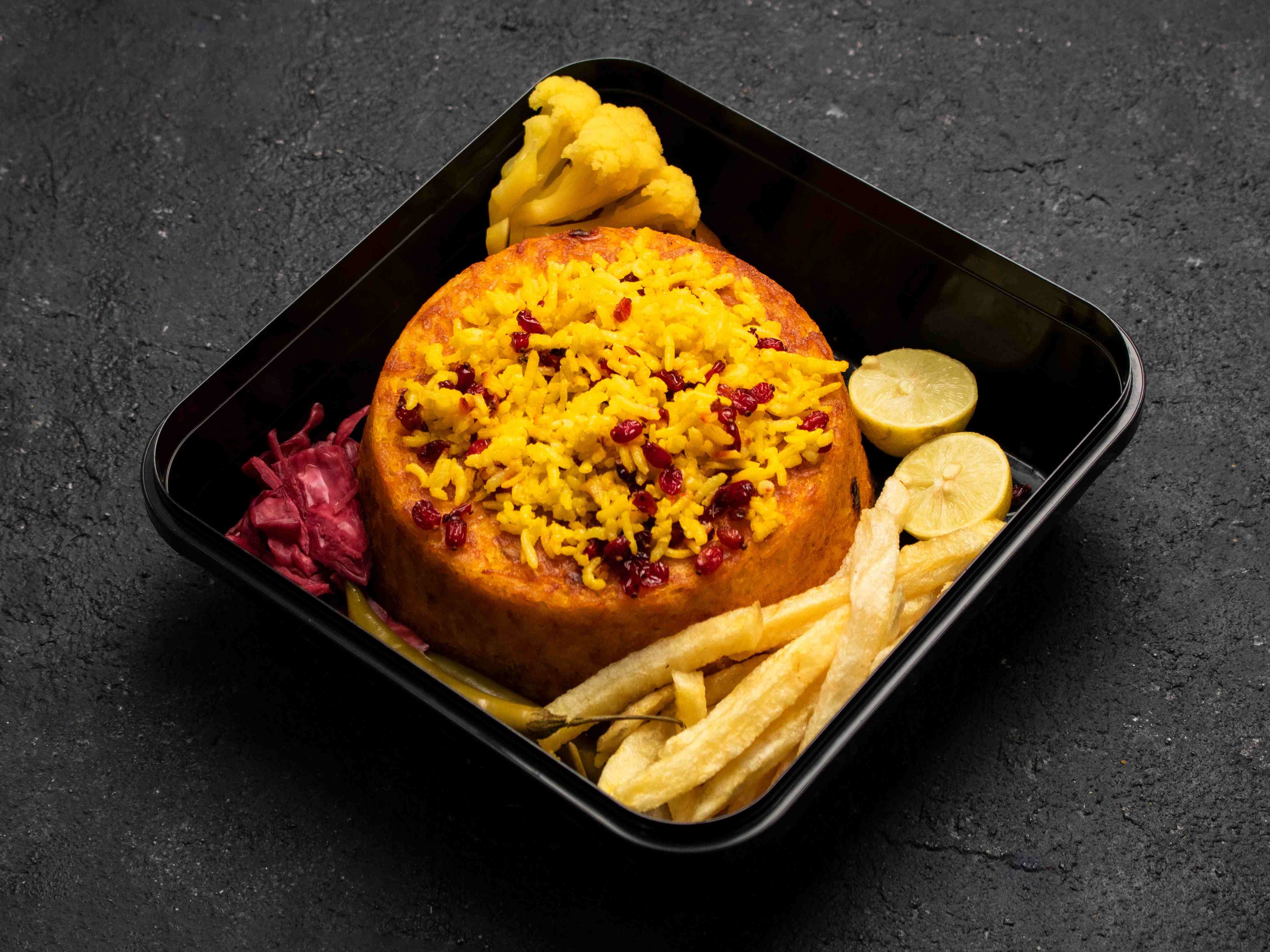 ته چین گوشت قارچ