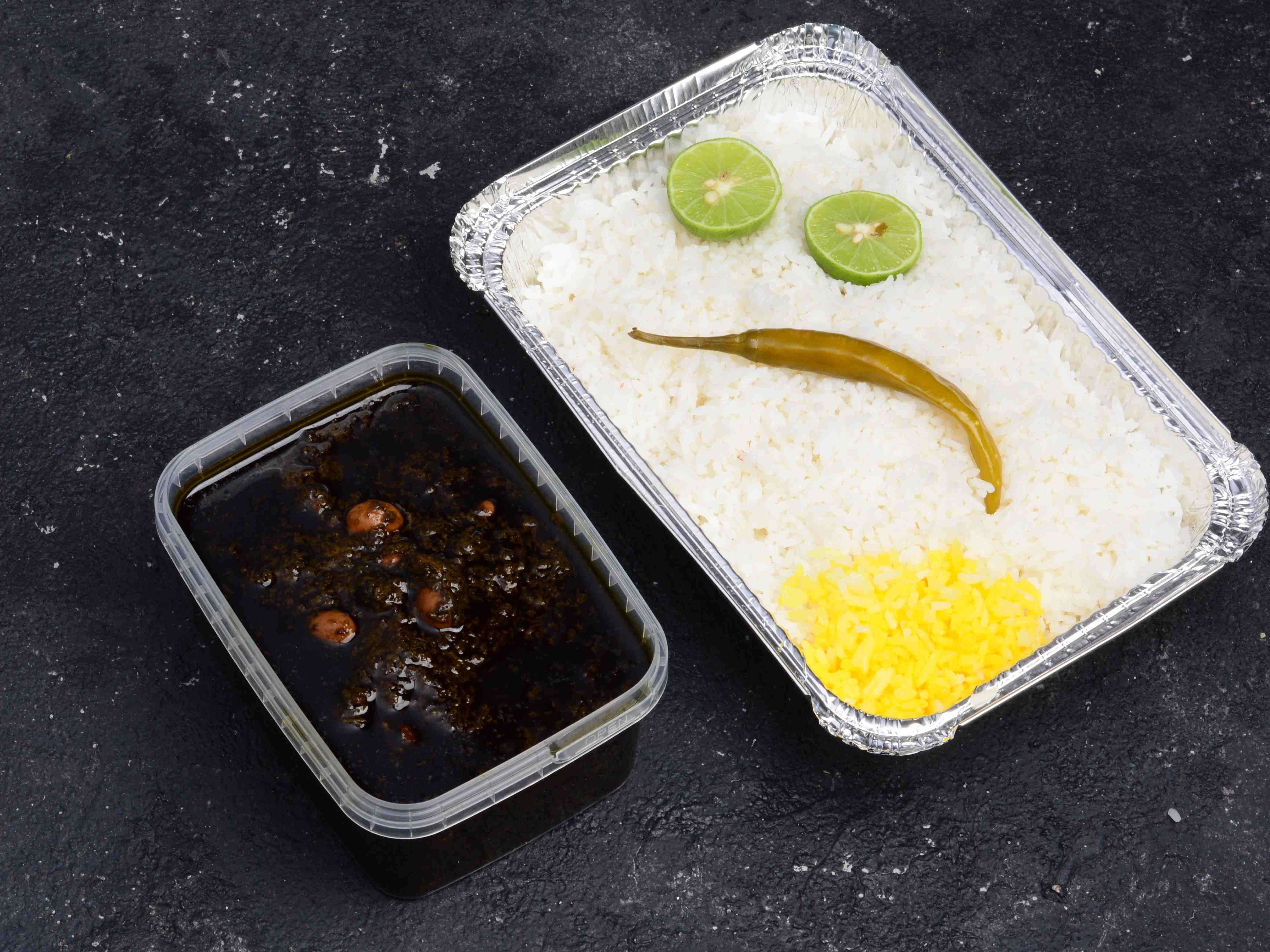 چلو خورشت سبزی