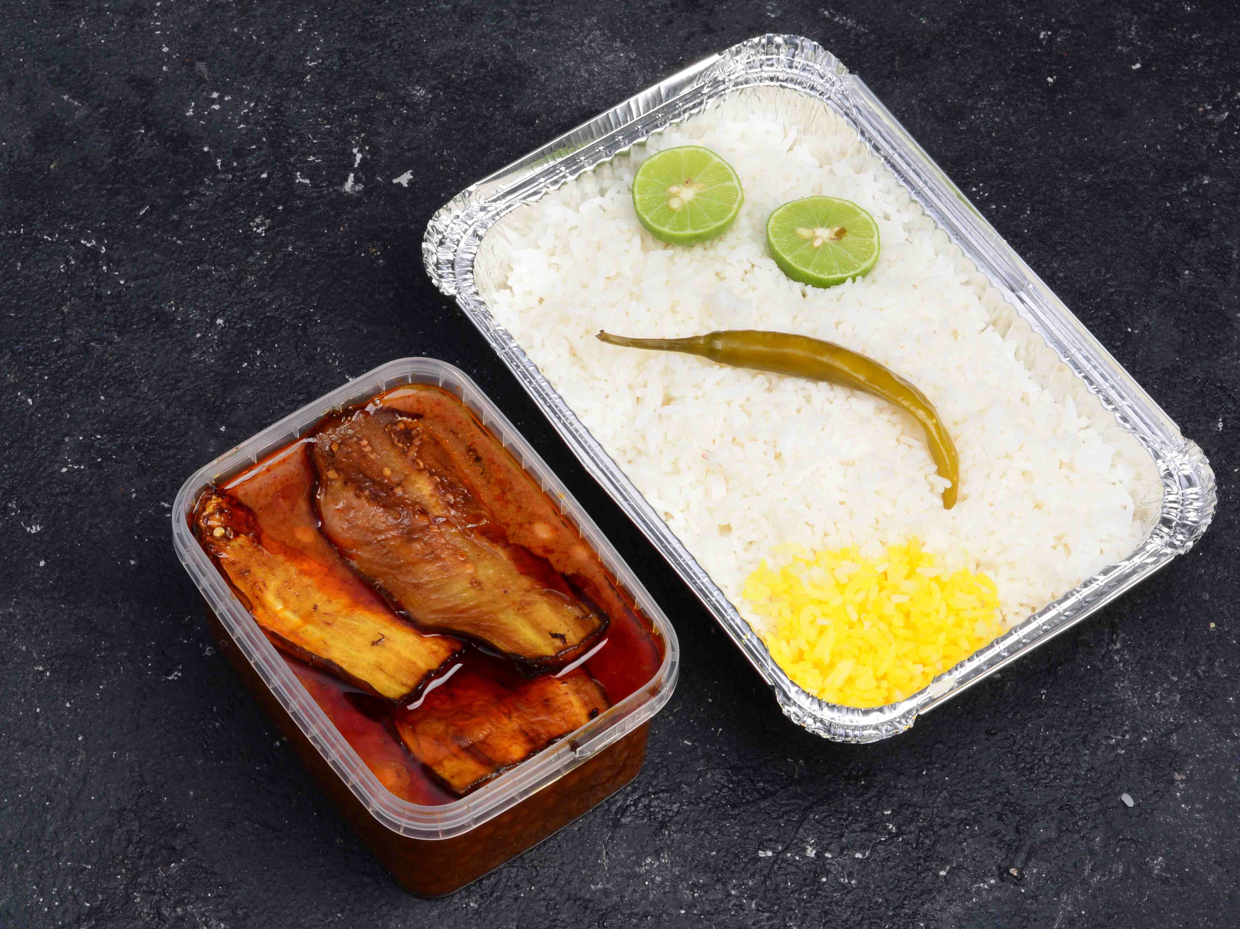 چلو خورشت قیمه بادمجان