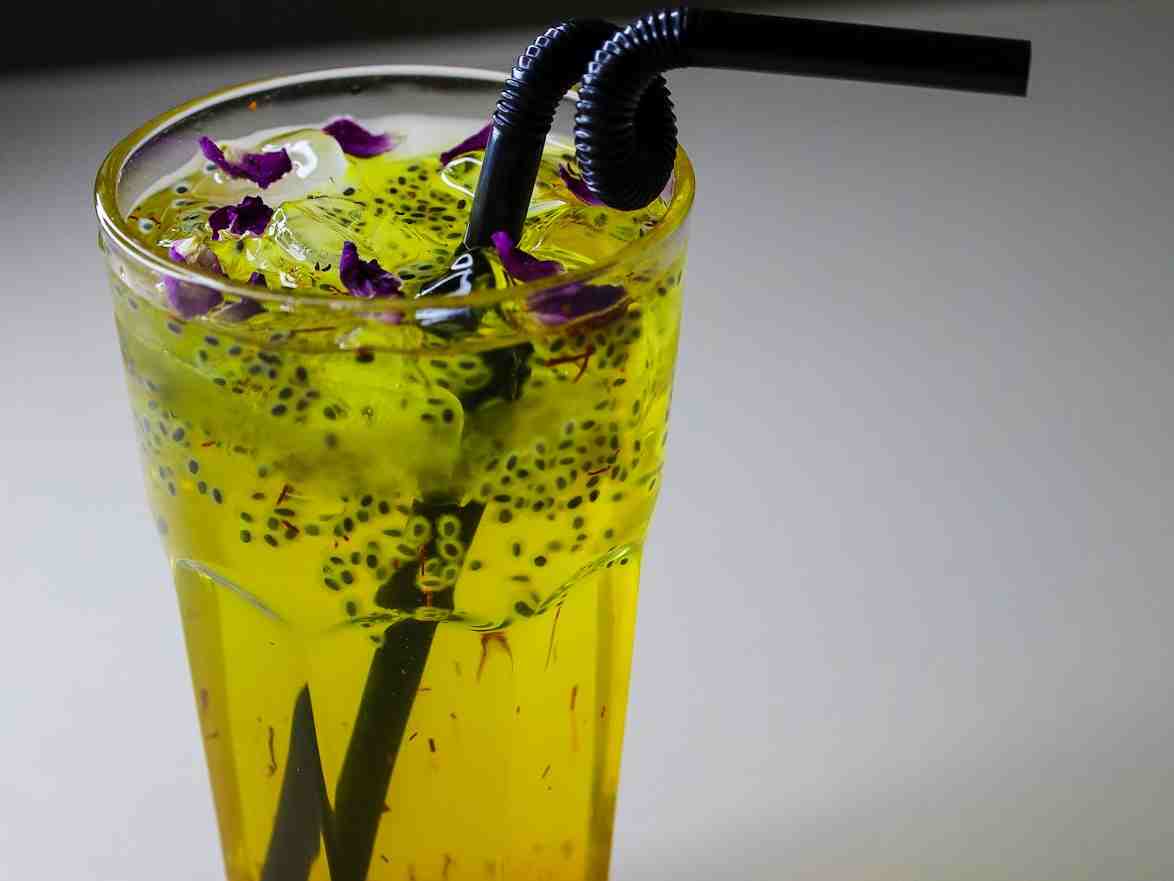 شربت گلاب زعفران