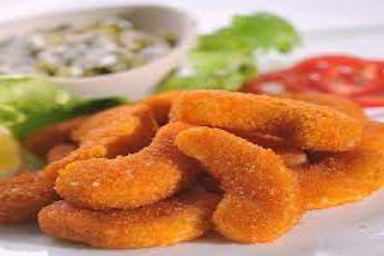 میگو سوخاری با سس تارتار