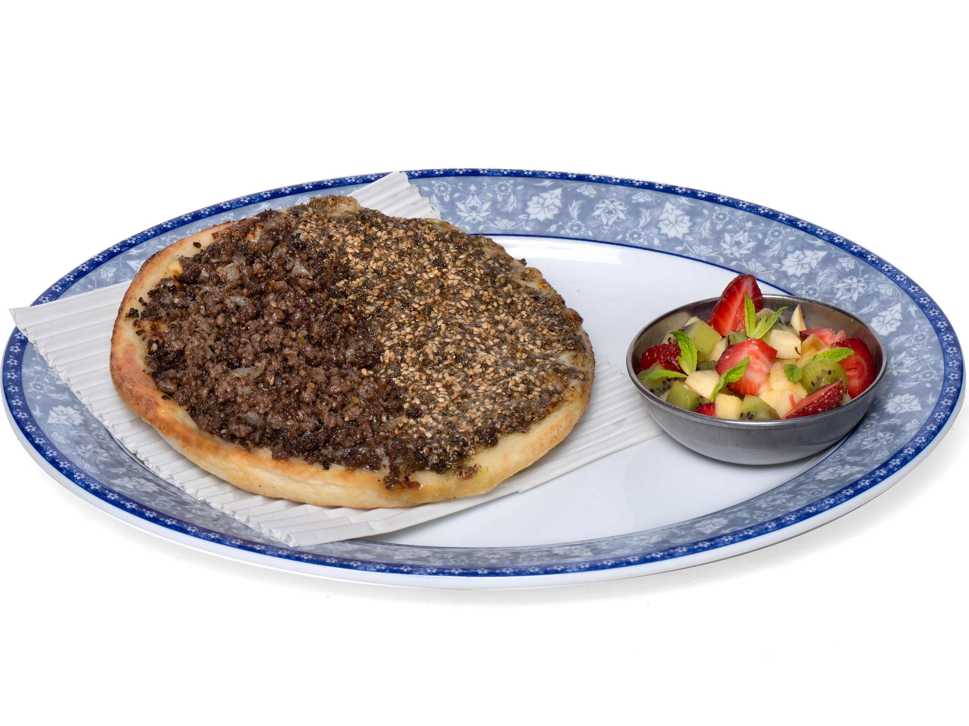 زعتر وگوشت وپنير