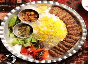 چلو کباب لقمه