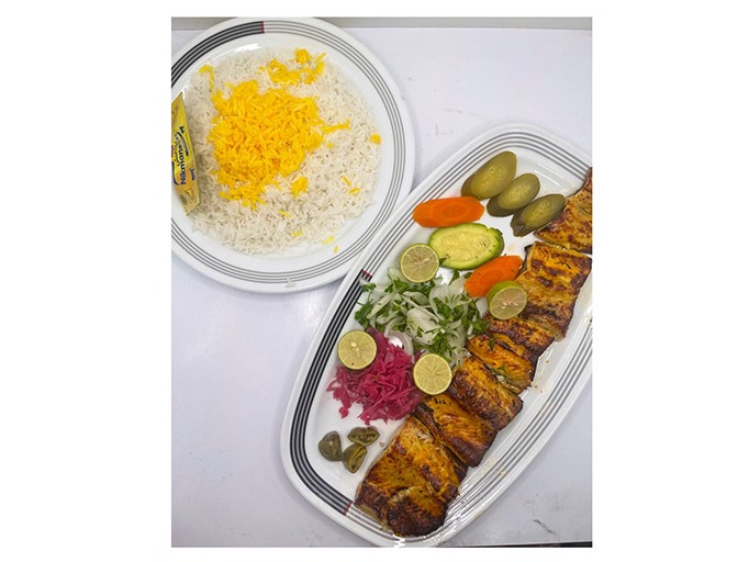چلو ماهی کبابی