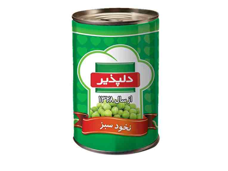 دلپذير- كنسرو نخود فرنگي420گ 24 ع 