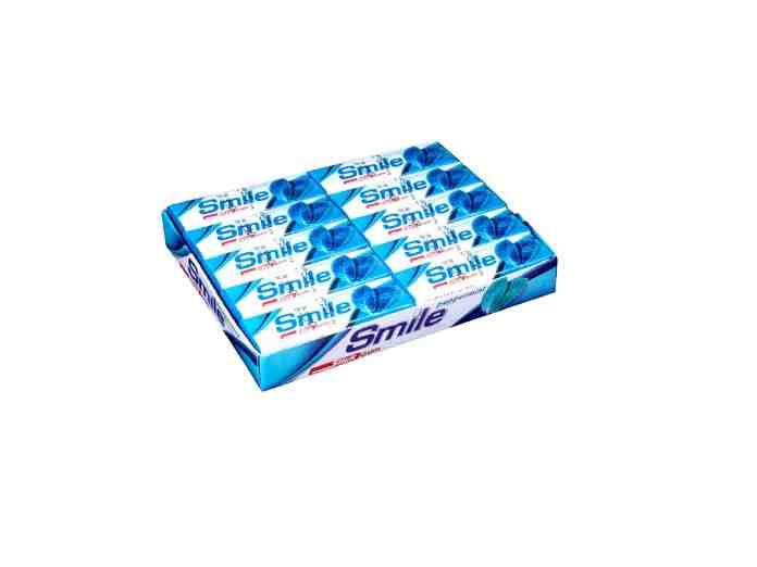 ش-ادامس اسمايل پپرمنت نعنا12ب18ع
