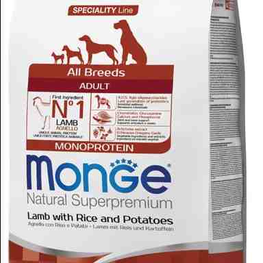 غذای خشک سگ بالغ، مدل Mono protein، همه نژادها، بره و برنج و سیب زمینی
