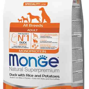 غذای خشک سگ بالغ، مدل Monoprotein، همه نژادها، اردک و برنج و سیب زمینی