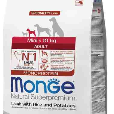 غذای خشک سگ بالغ، مدل Mono protein، نژاد کوچک، بره و برنج و سیب زمینی