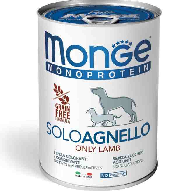 کنسرو سگ مدل Monoprotein ، بره - 400 گرمی هر بسته 24 عدد