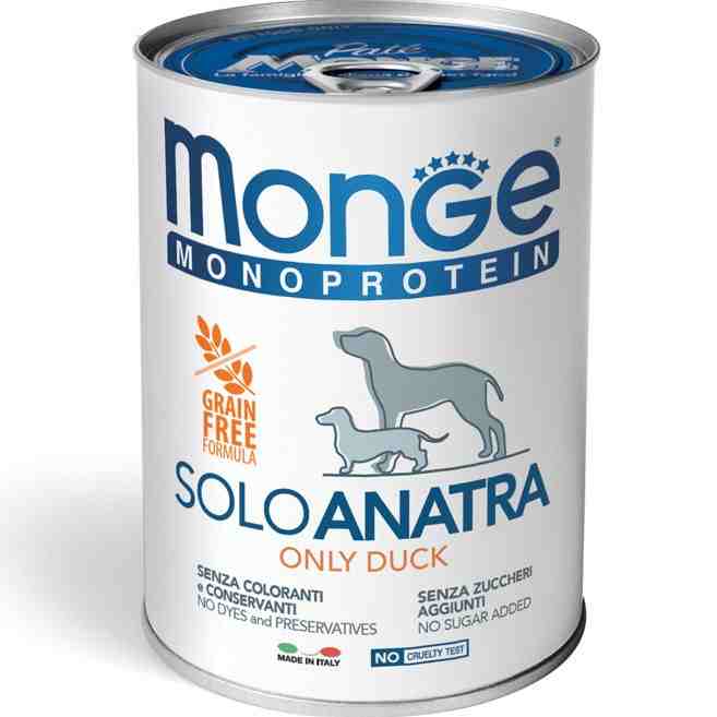 کنسرو سگ مدل Monoprotein ، اردک - 400 گرمی هر بسته 24 عدد