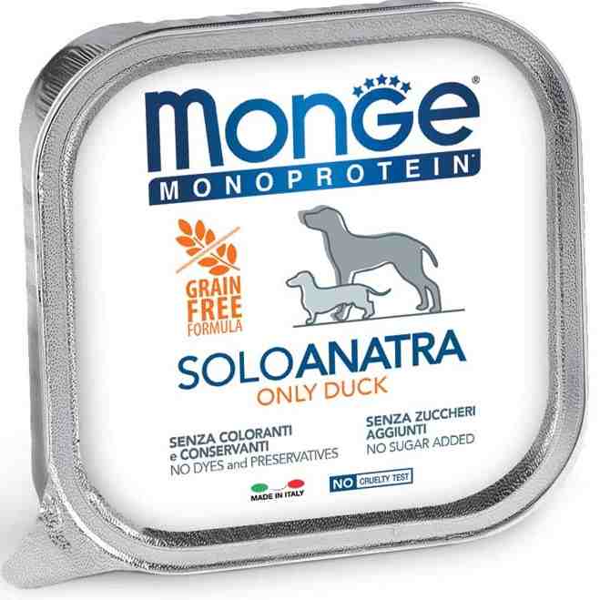 ووم سگ مدل Monoprotein (پاته)، اردک- 150 گرمی هر بسته 24 عدد