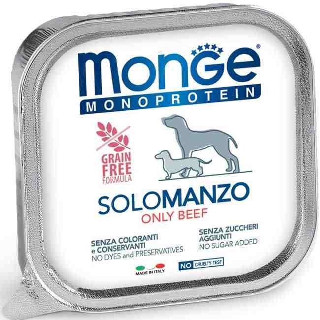ووم سگ مدل Monoprotein (پاته)، گاو- 150 گرمی هر بسته 24 عدد
