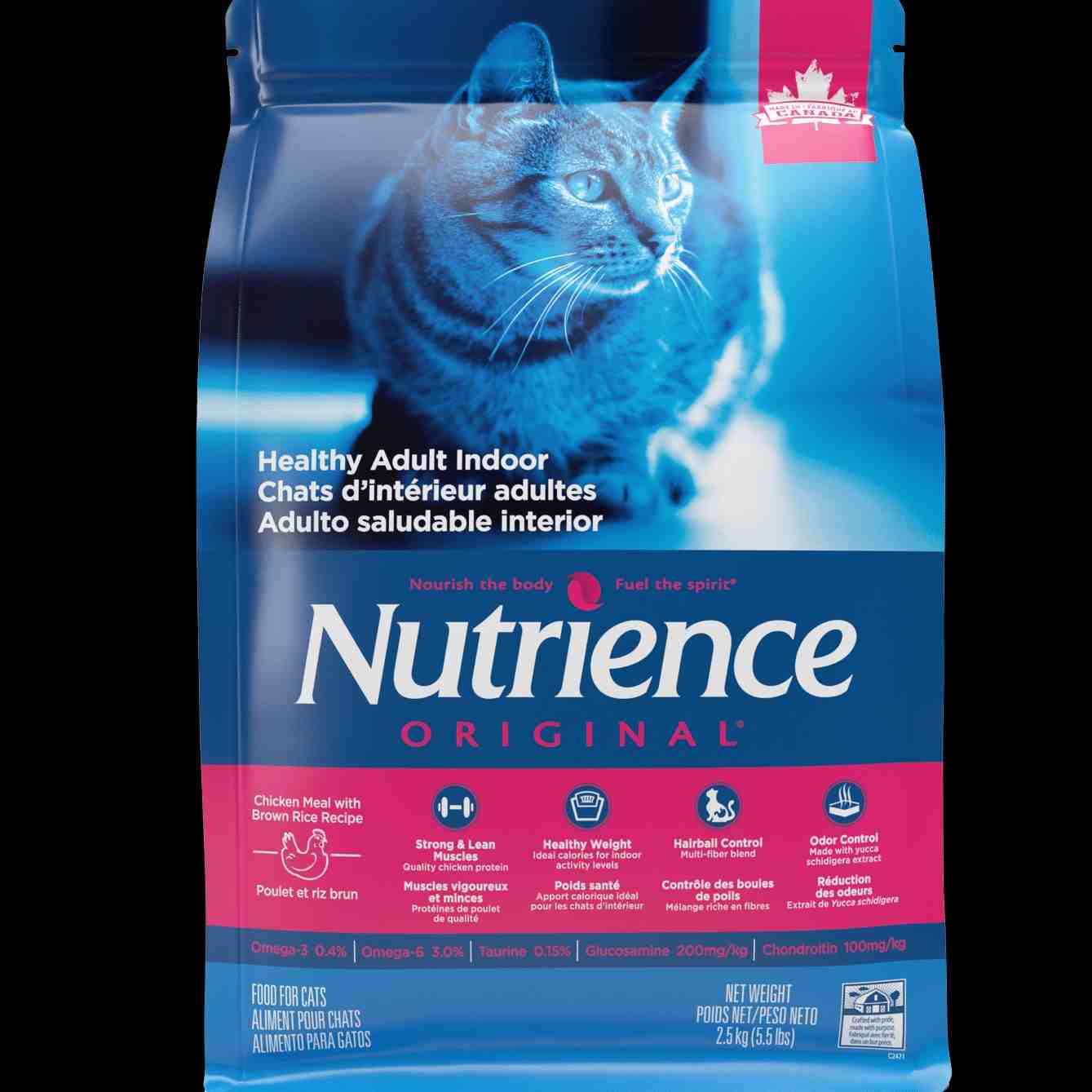 ﻏﺬای ﺧﺸﮏ گربه داخل خانه ORIGINAL INDOOR - مرغ و برنج قهوه ای