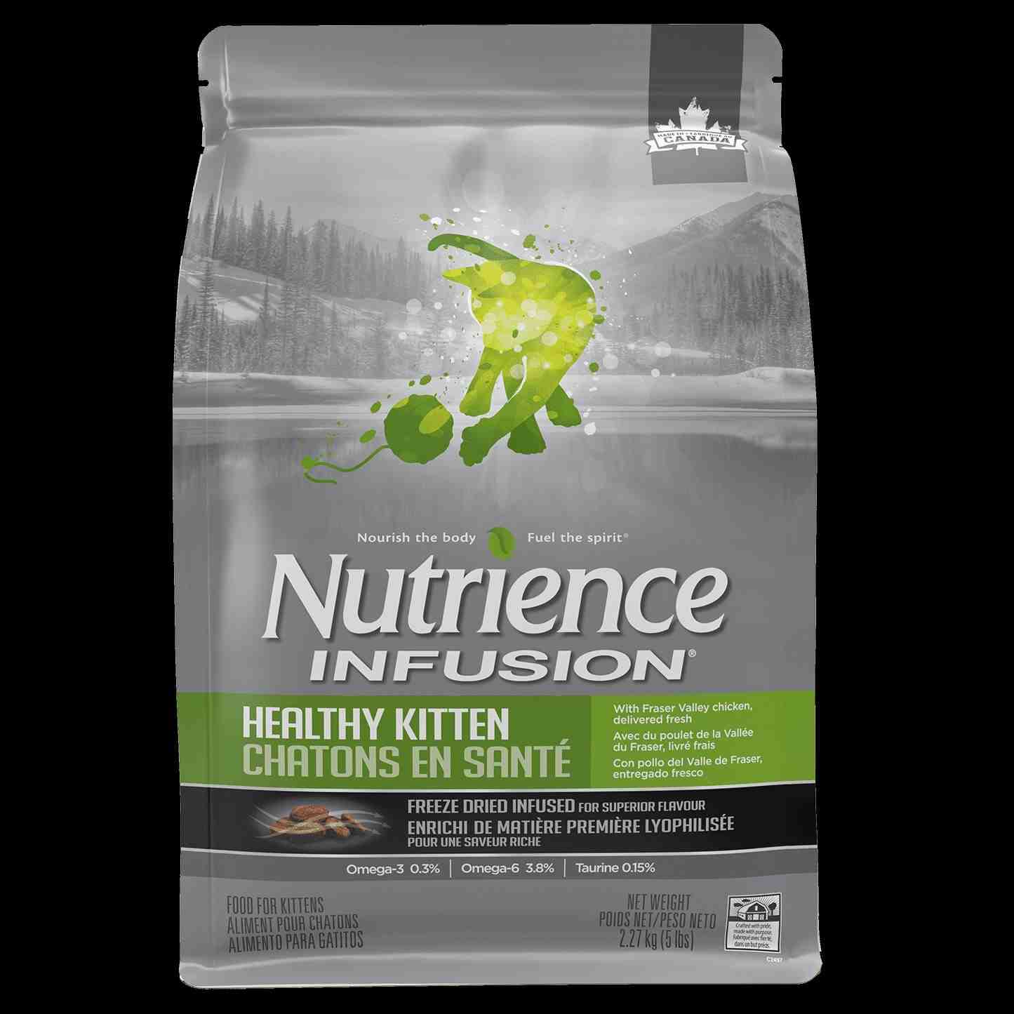 ﻏﺬای ﺧﺸﮏ بچه گربه INFUSION حاوی Freeze Dried - مرغ تازه