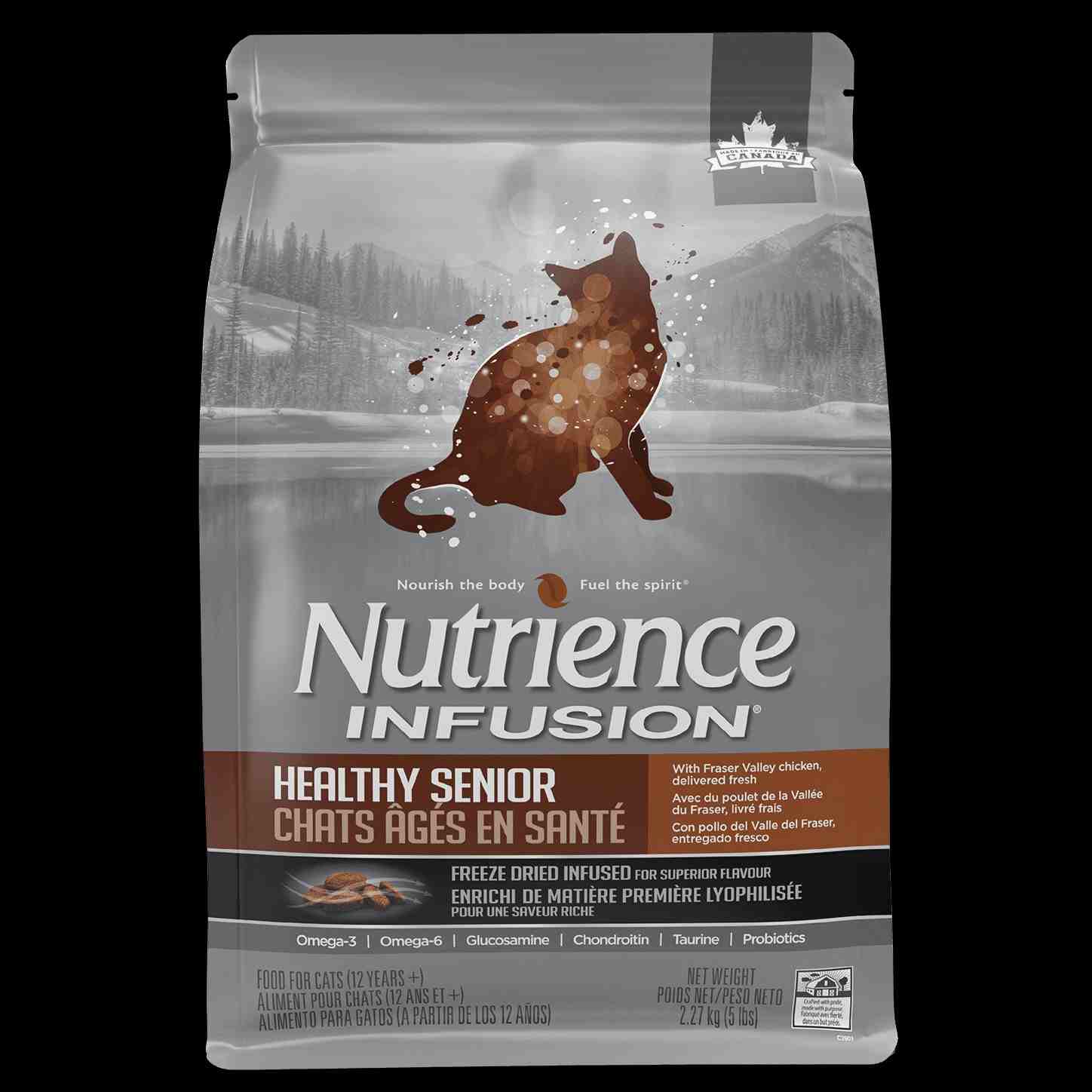 ﻏﺬای ﺧﺸﮏ گربه مسن(SENIOR) INFUSION حاوی Freeze Dried - مرغ تازه