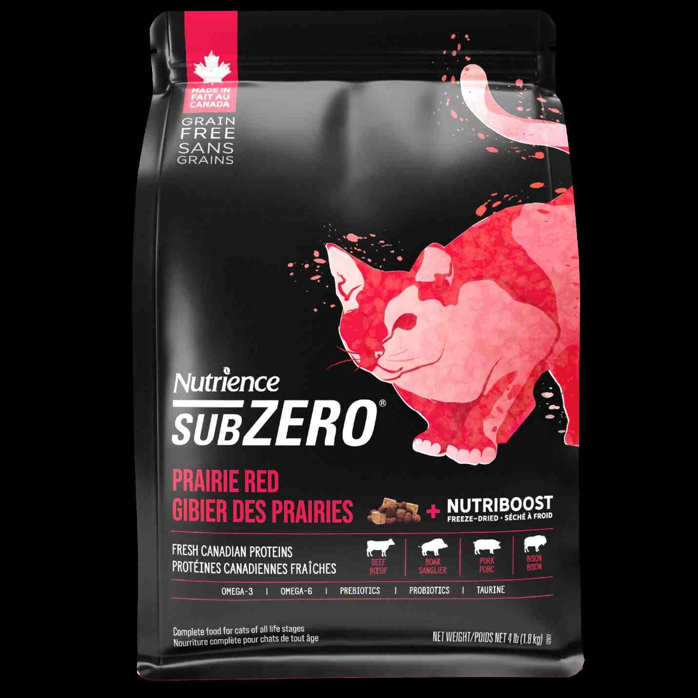 ﻏﺬای ﺧﺸﮏ گربه بالغ SUBZERO ﺳﺮی PRAIRIE RED - گوشت قرمز