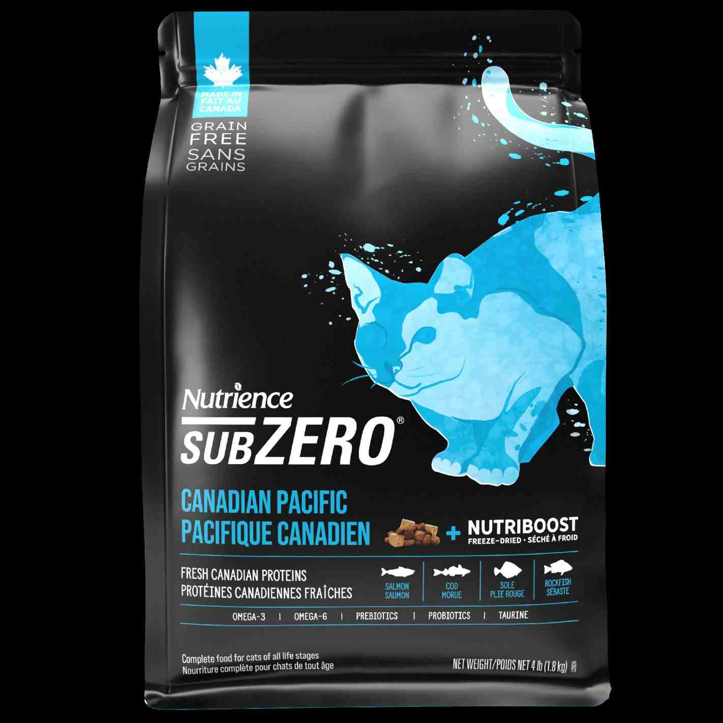 ﻏﺬای ﺧﺸﮏ گربه بالغ SUBZERO ﺳﺮی CANADIAN PACIFIC- دریایی
