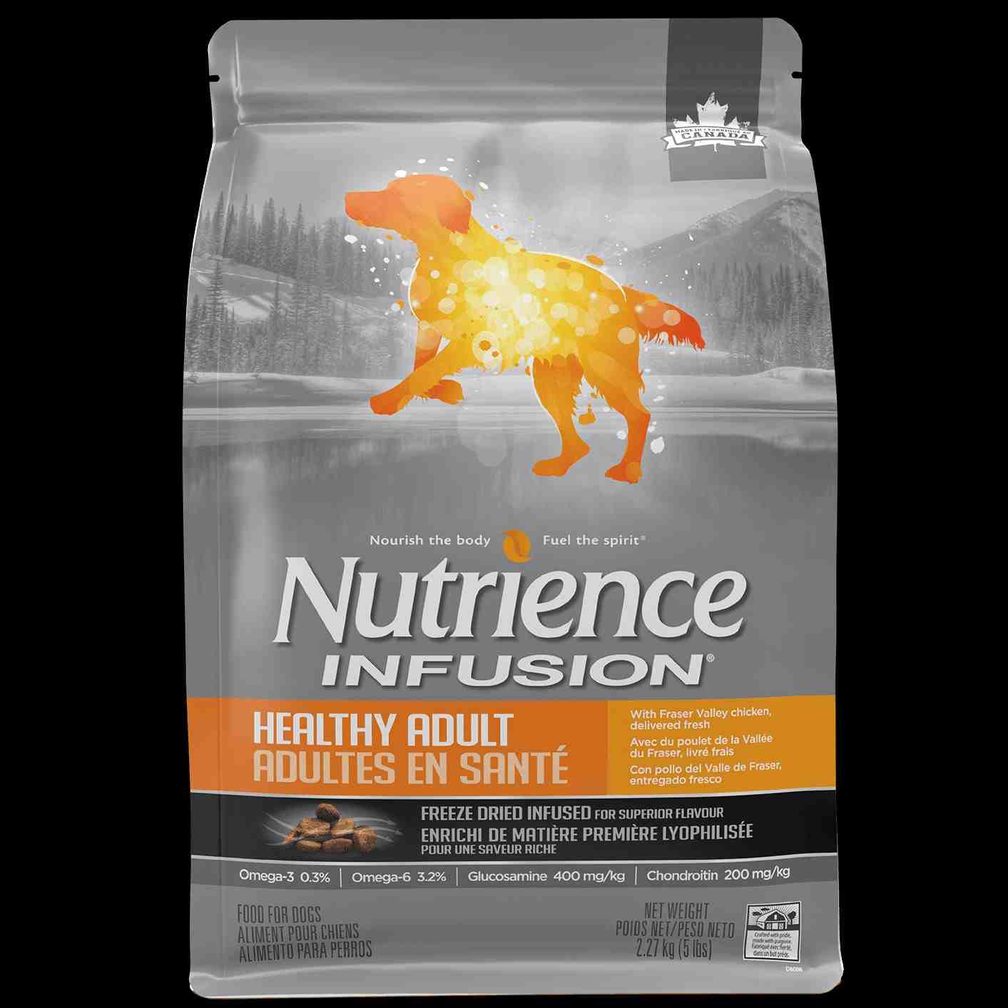 ﻏﺬای ﺧﺸﮏ سگ بالغ سری INFUSION حاوی Freeze Dried - مرغ تازه
