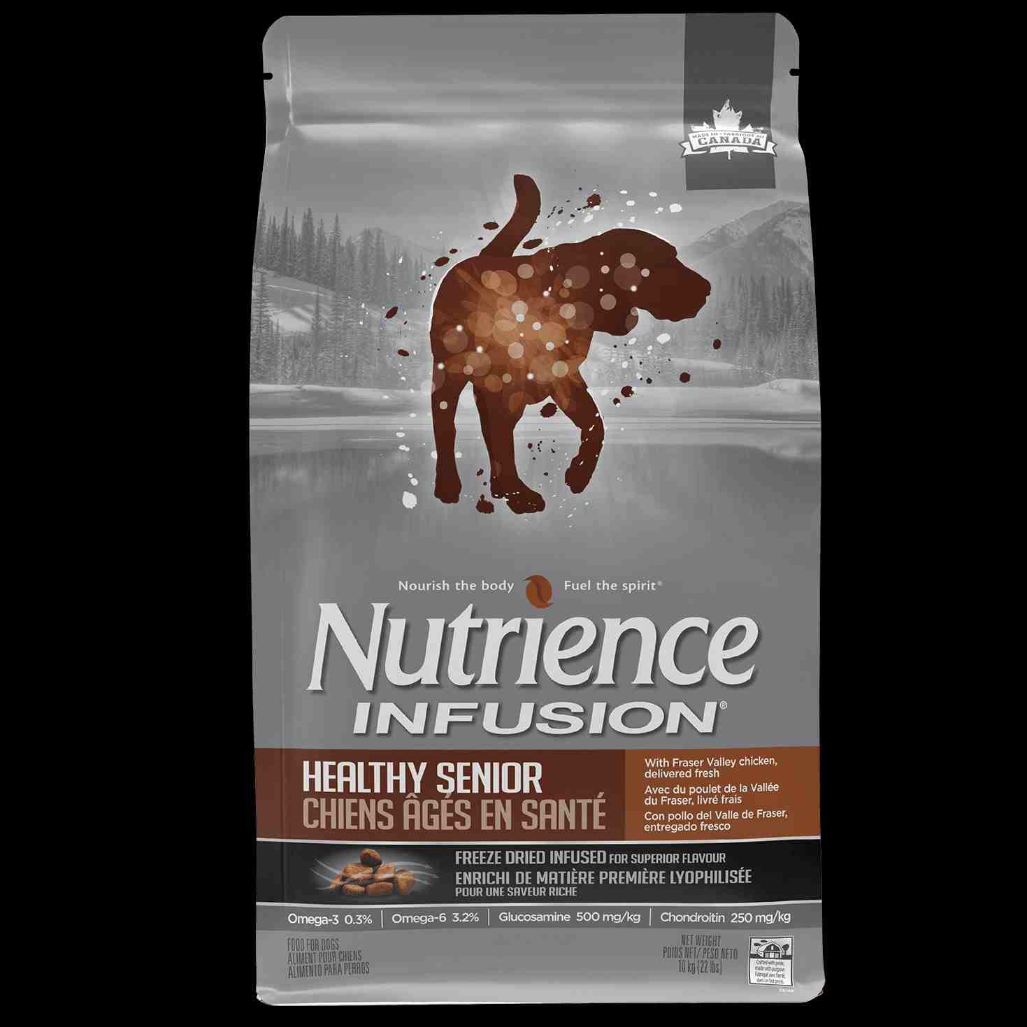 ﻏﺬای ﺧﺸﮏ سگ مسن سری INFUSION حاوی Freeze Dried - مرغ تازه