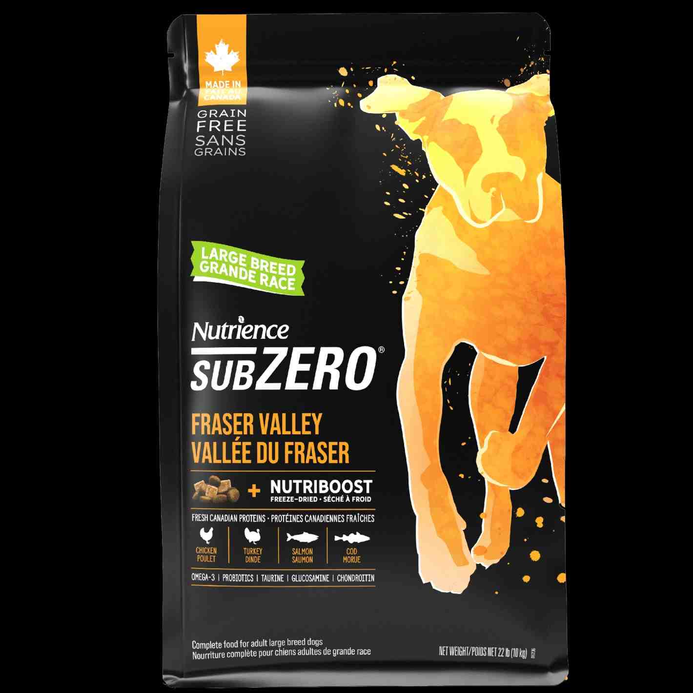 ﻏﺬای ﺧﺸﮏ ﺳﮓ بالغ ﻧﮋاد بزرگ SUBZERO ﺳﺮی FRASER VALLEY
