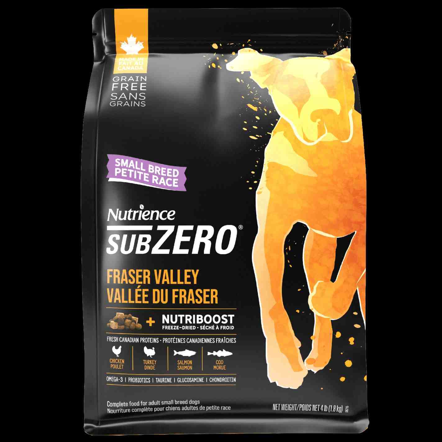 ﻏﺬای ﺧﺸﮏ ﺳﮓ بالغ ﻧﮋاد کوچک SUBZERO ﺳﺮی FRASER VALLEY