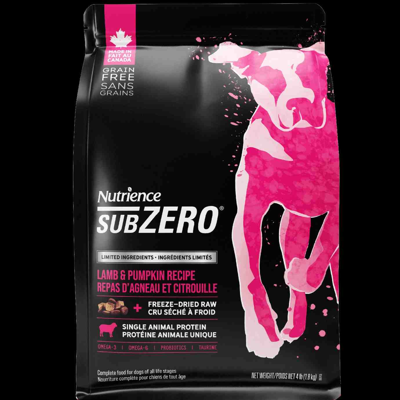 ﻏﺬای ﺧﺸﮏ ﺳﮓ بالغ همه ﻧﮋادها SUBZERO ﺳﺮی LIMITED INGREDIENTS- بره و کدو حلوایی