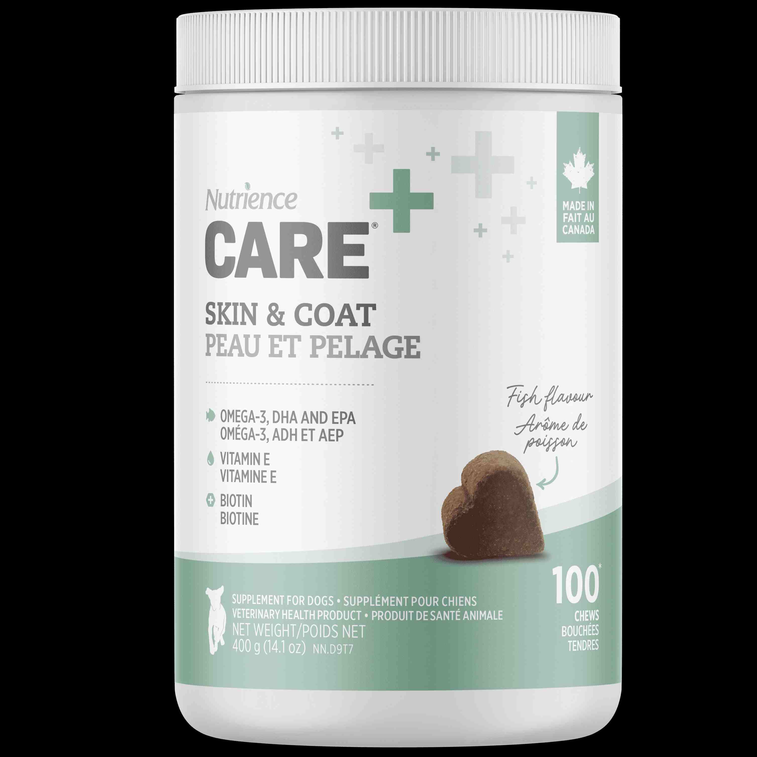بسته مکمل سگ 100 عددی مراقبتی SKIN & COAT CARE