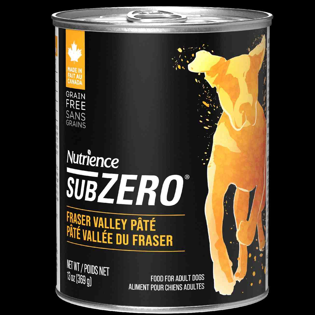کنسرو سگ بالغ SUBZERO پاته ﺳﺮی FRASER VALLEY- مرغ، بوقلمون، ماهی سالمون و ماهی کاد