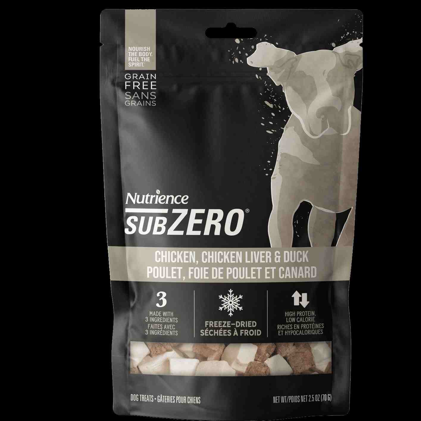 تشویقی سری SubZero حاوی Freeze Dried- مرغ، جگر مرغ و اردک