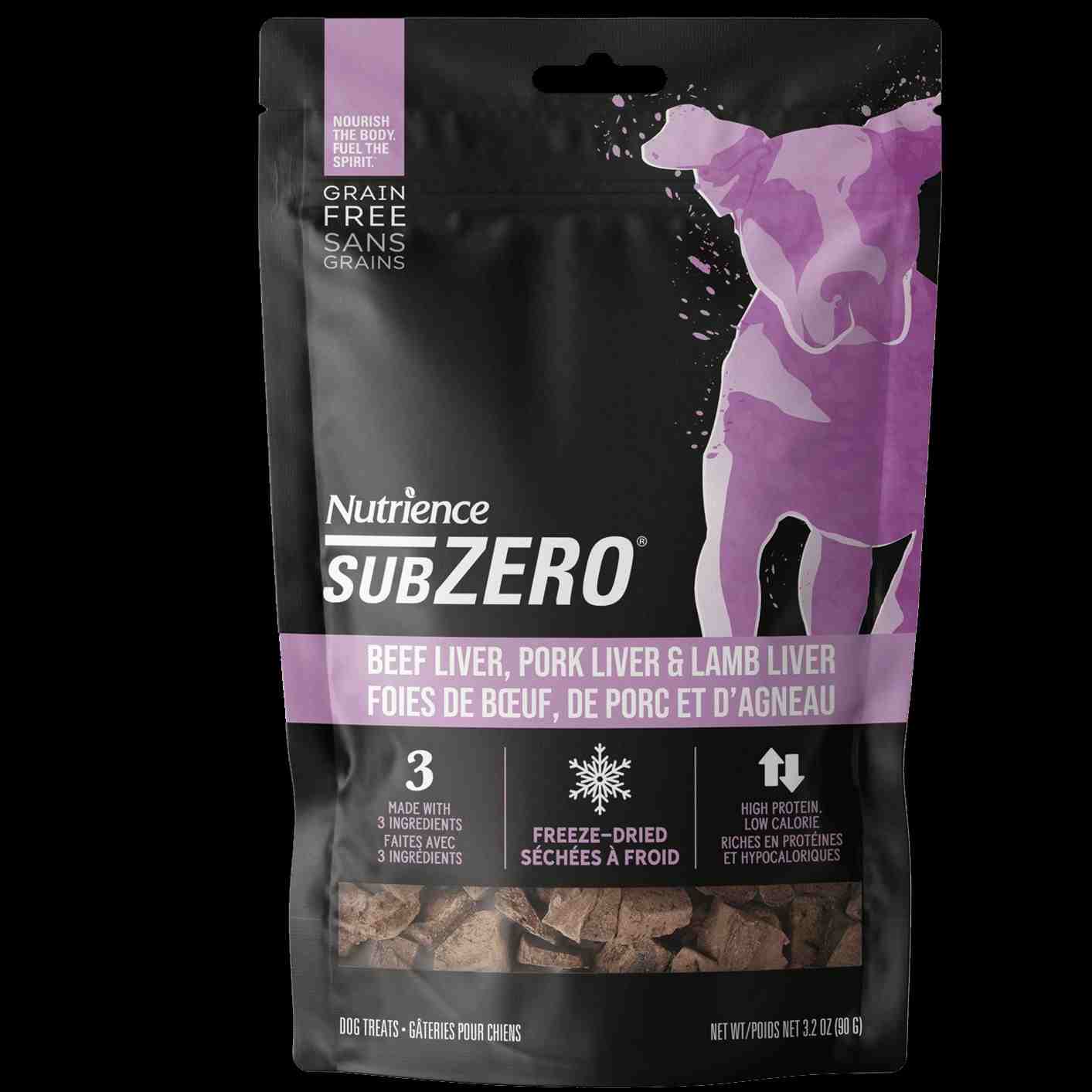 تشویقی سری SubZero حاوی Freeze Dried- جگر گاو ، جگر خوک و جگر بره