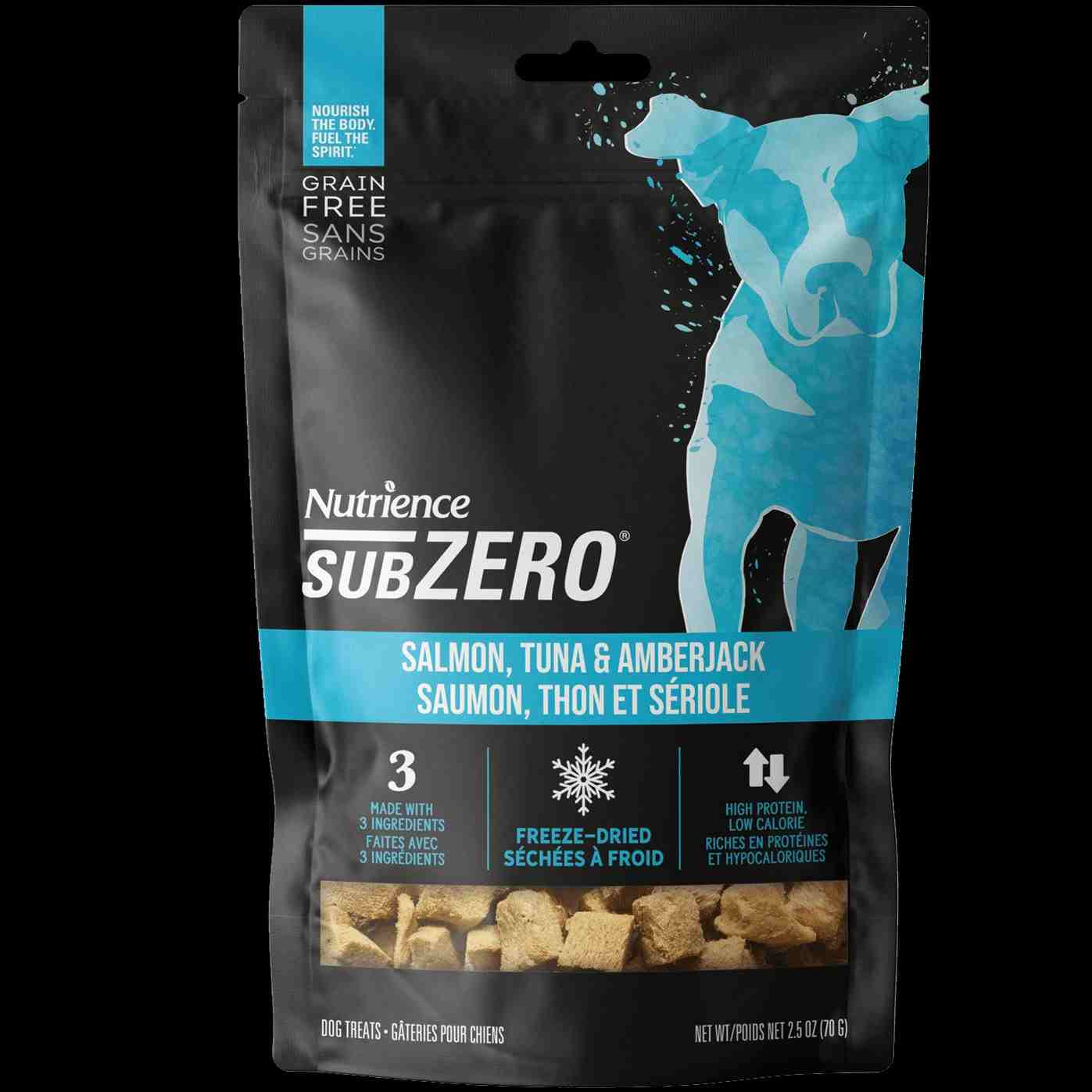 تشویقی سری SubZero حاوی Freeze Dried- سالمون ، ماهی تن و عنبرماهی دم زرد