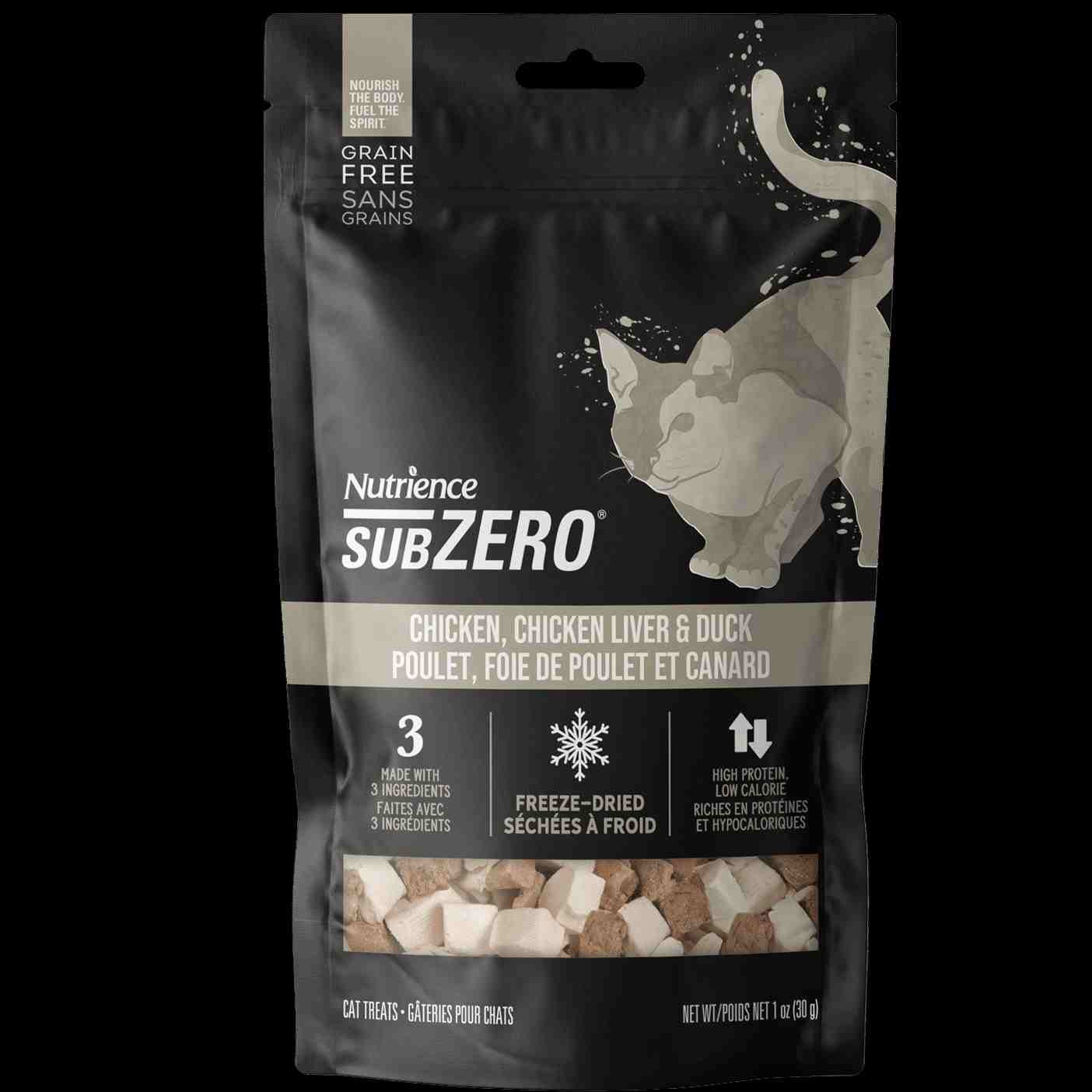 تشویقی سری SubZero حاوی Freeze Dried- مرغ، جگر مرغ و اردک