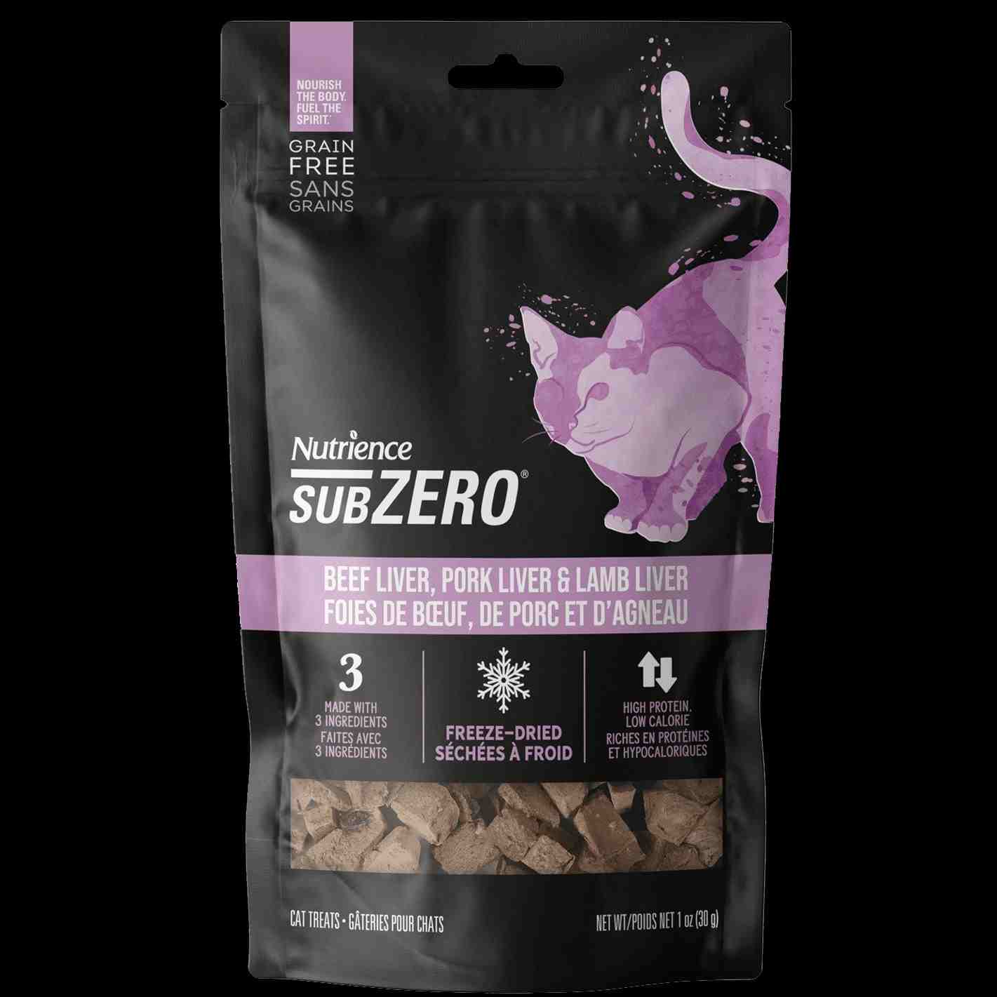 تشویقی سری SubZero حاوی Freeze Dried- جگر گاو ، جگر خوک و جگر بره