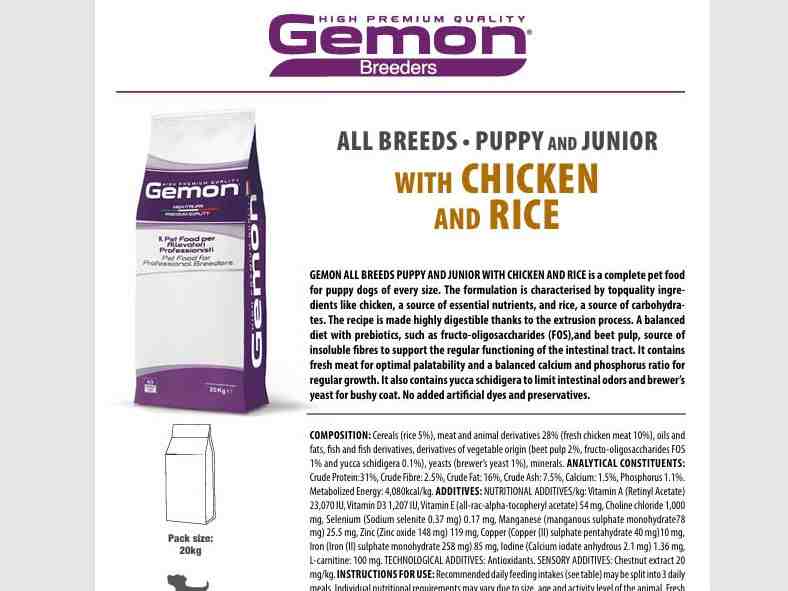 غذای خشک سگ پاپی و جونیور Breeders همه نژادها ، مرغ و برنج 20 کیلویی
