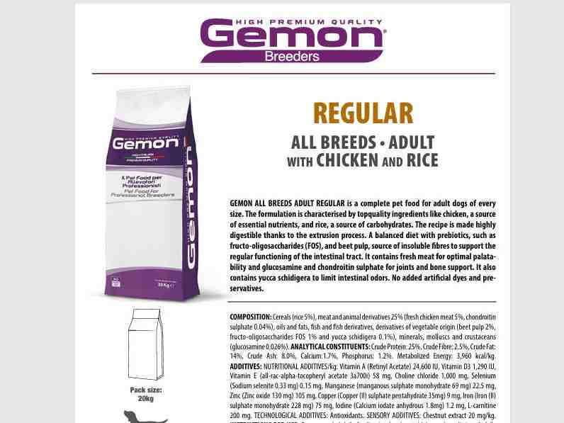 غذای خشک سگ بالغ Regular ،Breeders همه نژادها ، مرغ و برنج 20 کیلویی