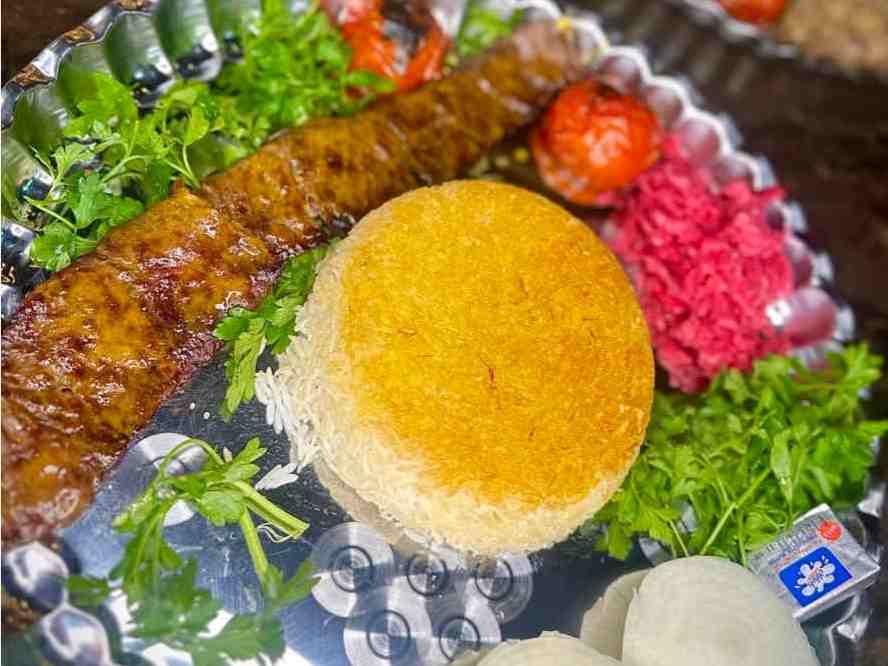 چلو کباب برگ