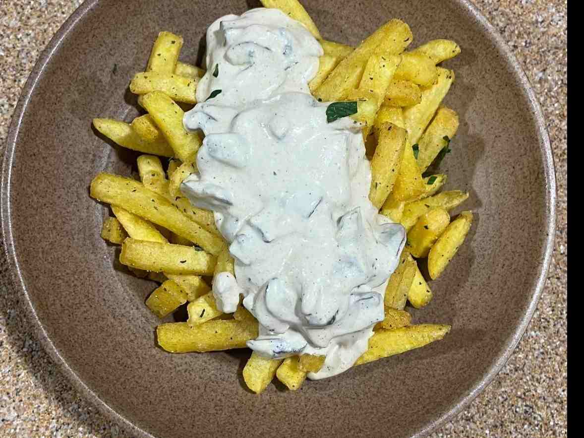 فرایز با سس قارچ