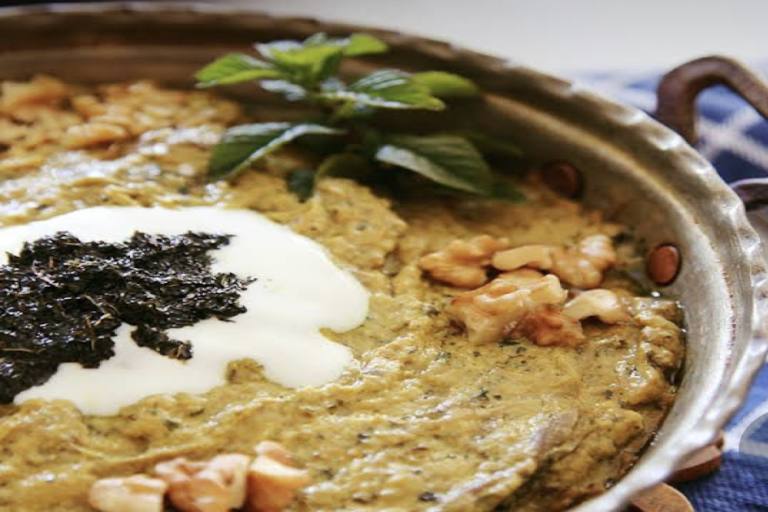  €12 Kasha-e bademjan