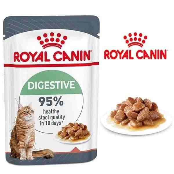 پوچ گربه گوارشی(Digestive)تکه نازک در سس گریوی رویال کنین 85 گرم