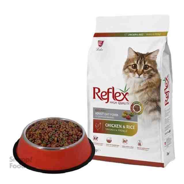 غذا خشک گربه رفلکس گورمت مرغ و برنج (مولتی کالر) (فله)