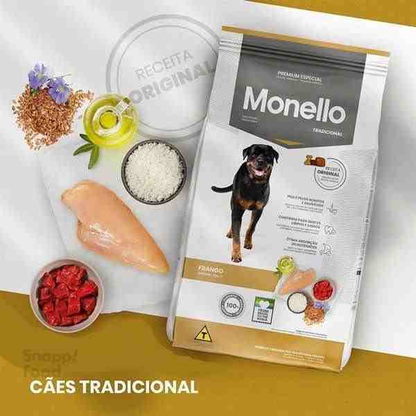 غذا خشک سگ بالغ مونلو تردیشنال طعم مرغ (فله)