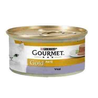 کنسرو پته گربه گورمت گلد طعم گوشت گوساله 85 گرم (آلمان)