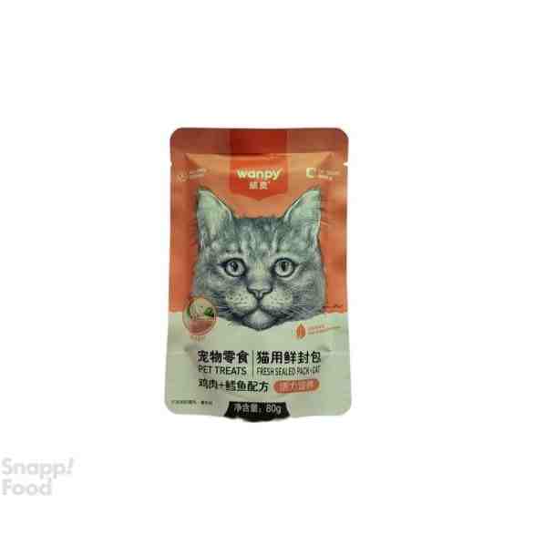 پوچ گربه ونپی طعم مرغ و ماهی كاد 80 گرم