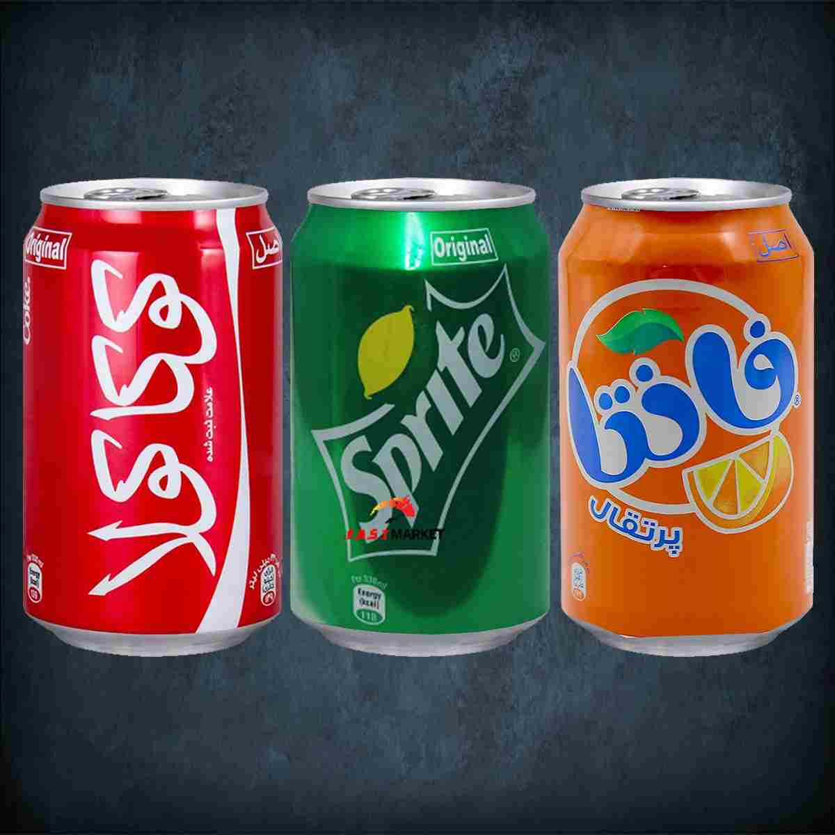 نوشابه قوطی کوکاکولا