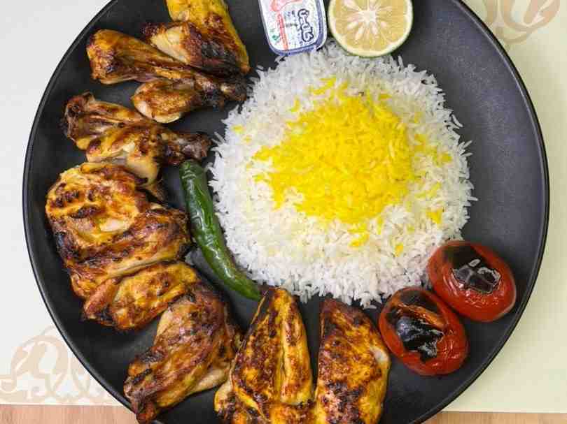 چلو جوجه با استخوان