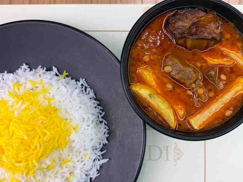 چلو خورش قیمه