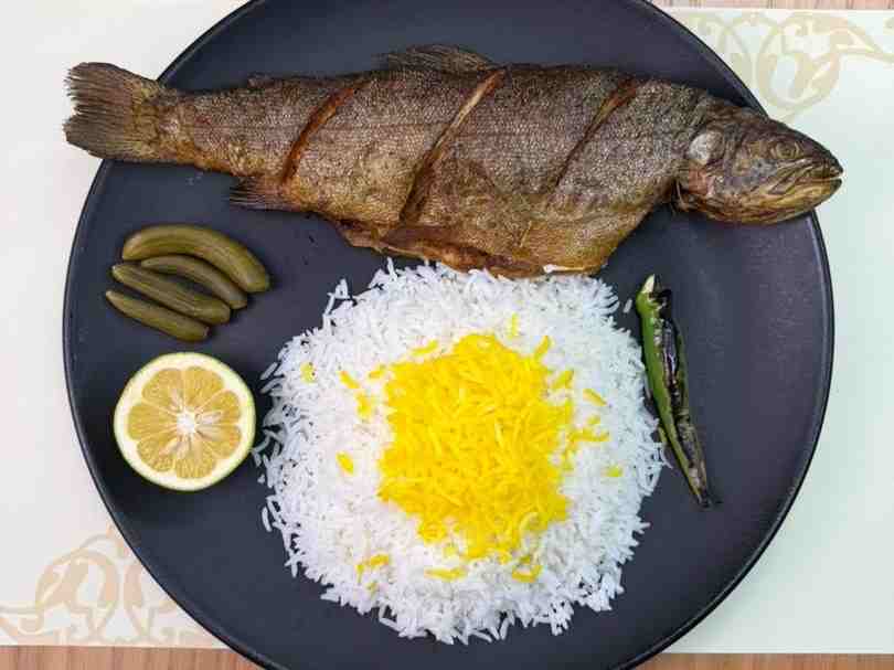 چلو ماهی قزل آلا سرخ