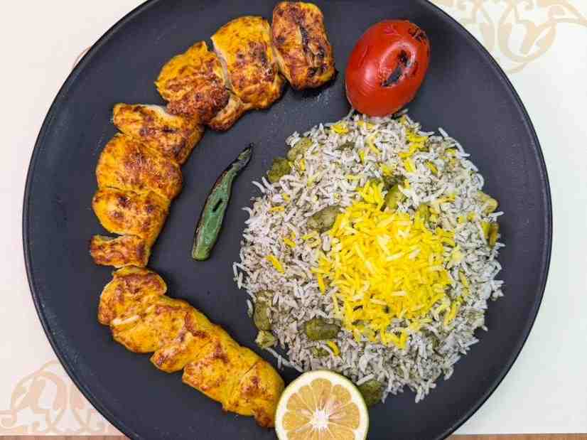 باقالی پلو با جوجه مخصوص فیله