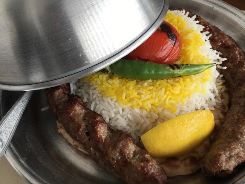 چلو کباب مخصوص(چنجه250گرم+کوبیده130گرم)